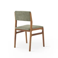 Shanghai Olive-Green & Walnut Chair