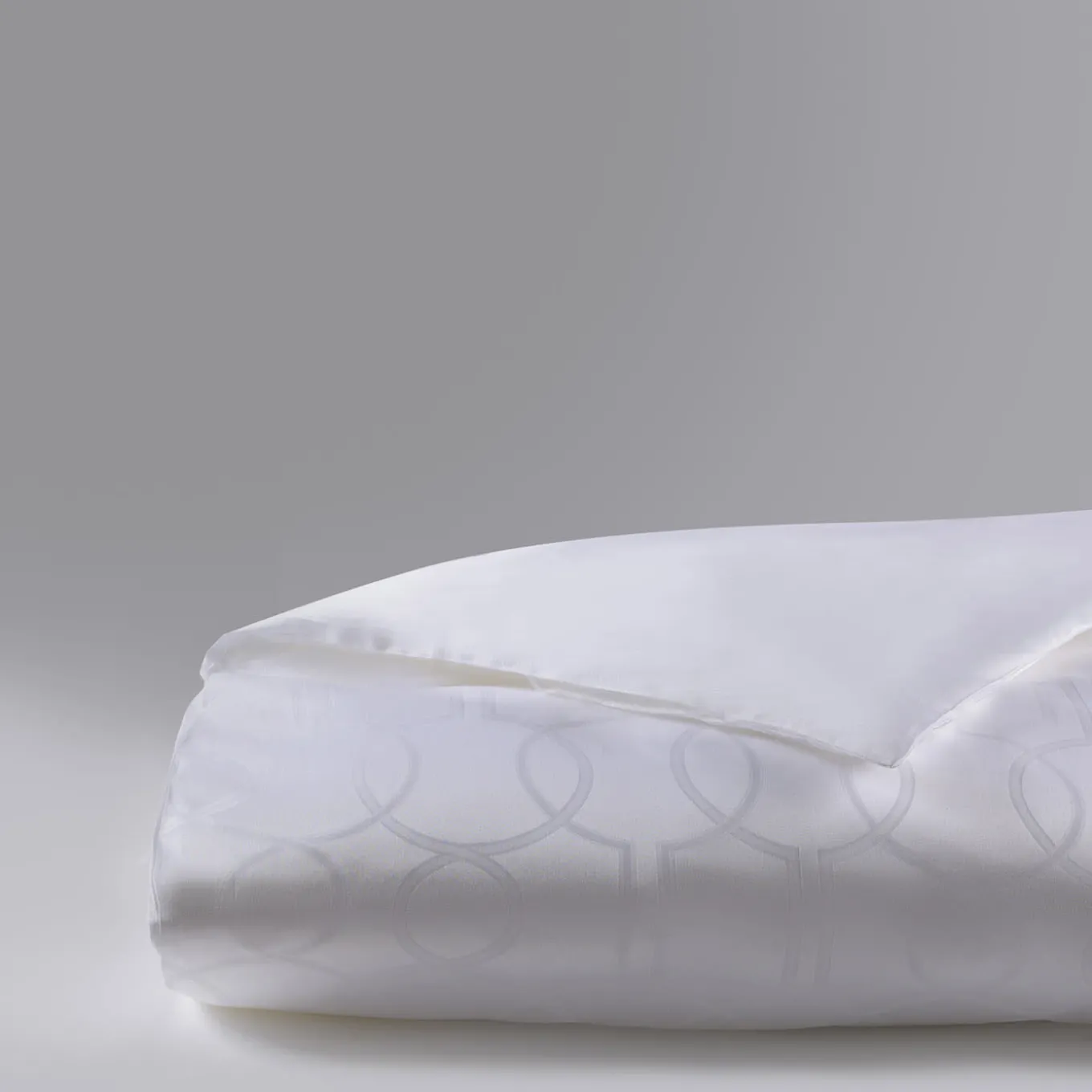 Shangri-La Jacquard White Double Bed Duvet Cover