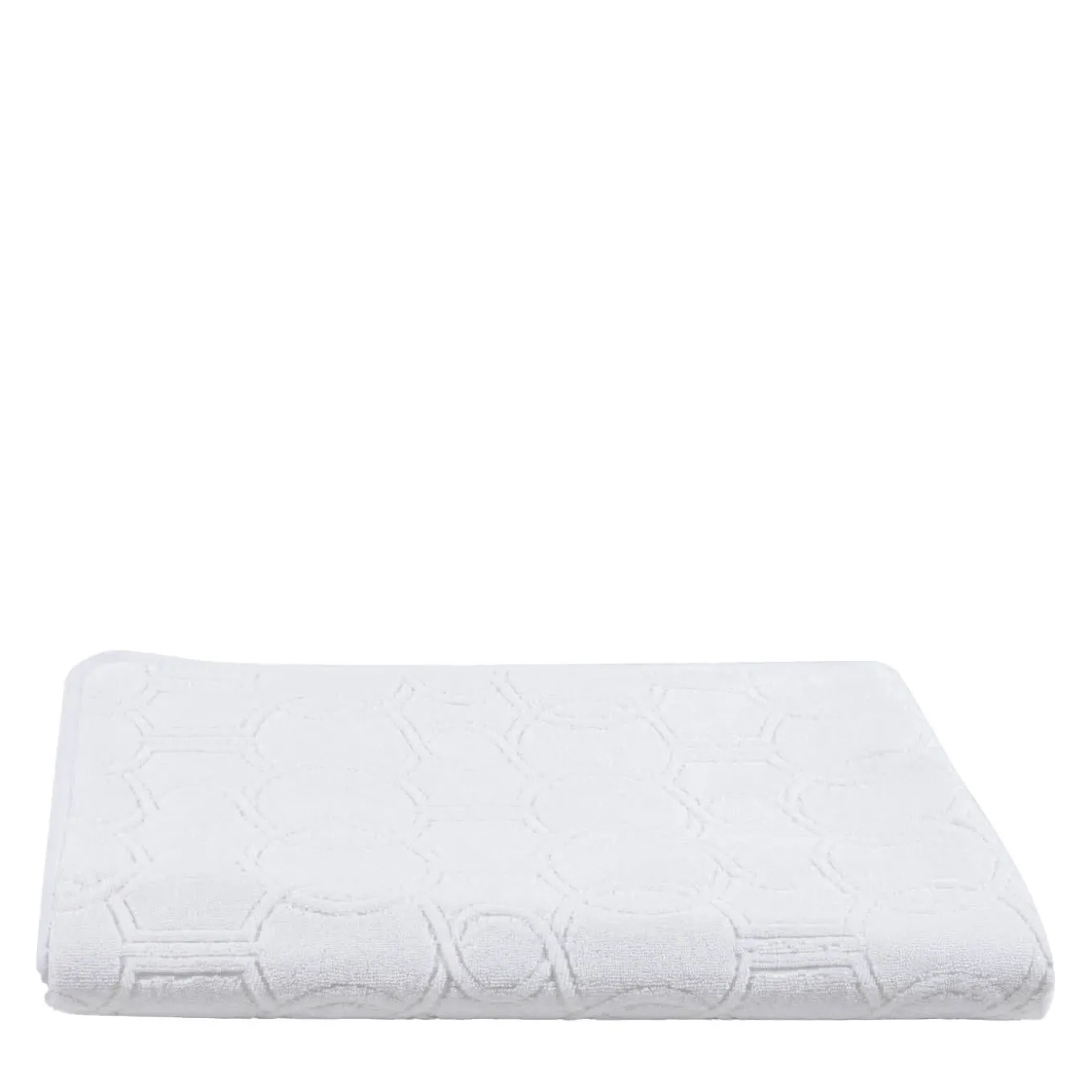 Shangri-La Jacquard White Bath Towel