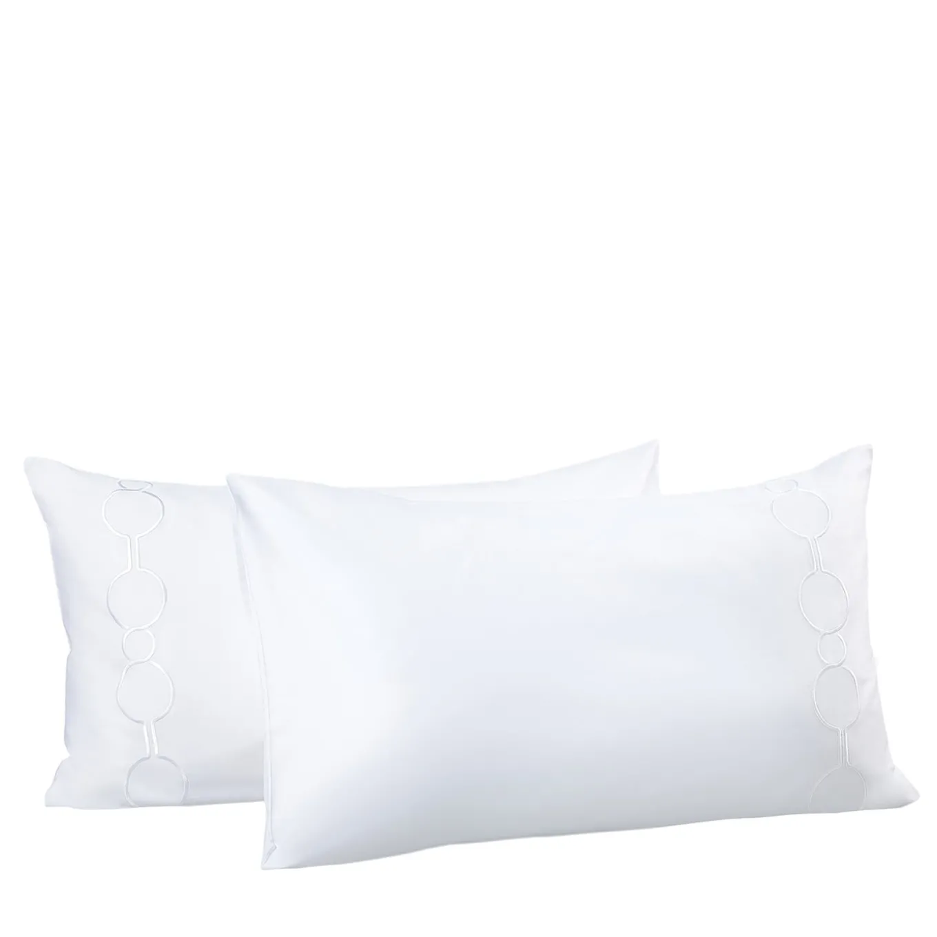 Shangri-La White Set of 2 Pillowcases