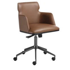 Shape Leather Swivel Chair