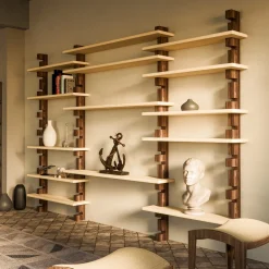 Shark 15-Shelf Bookcase by Giuseppe Viganò
