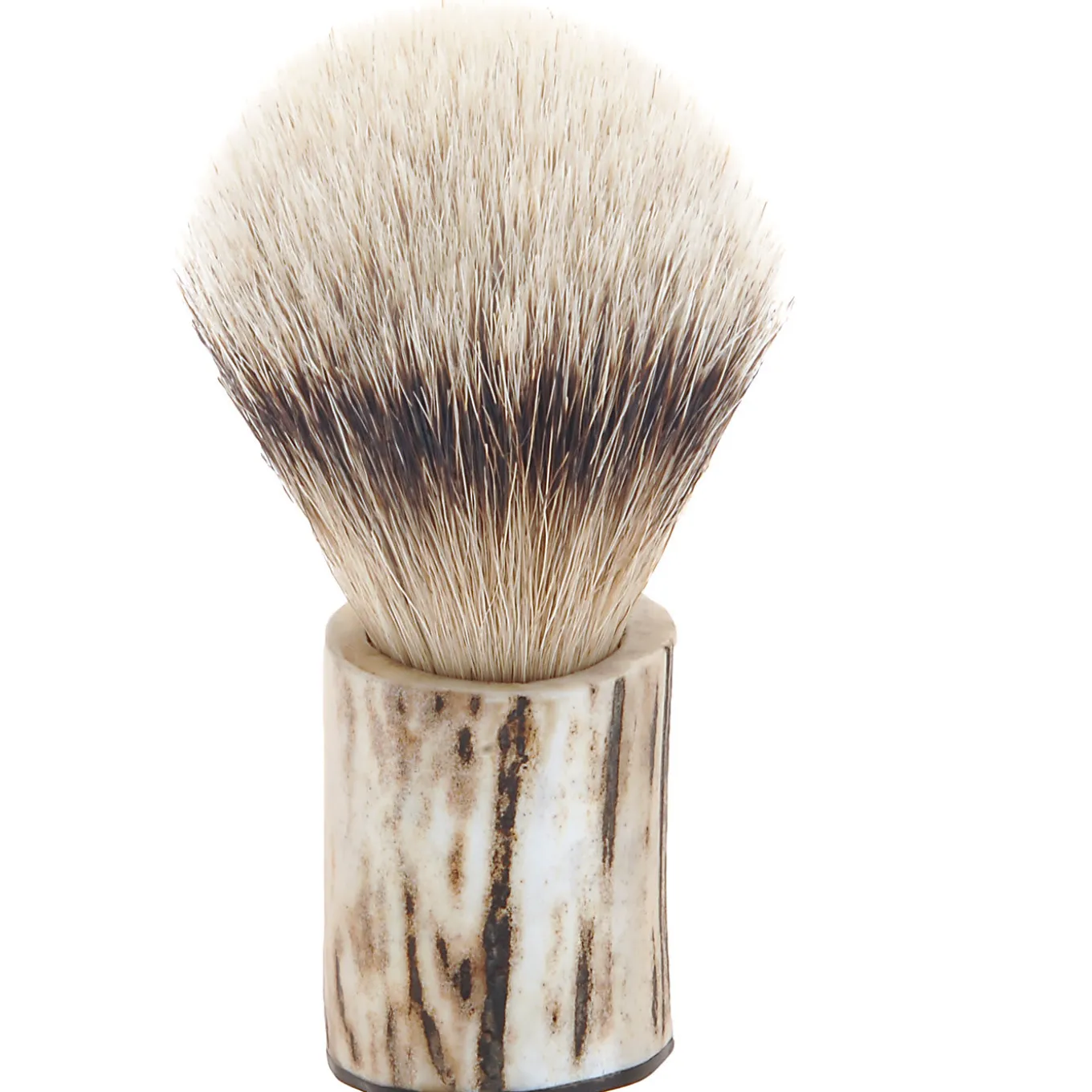 Shaving Brush in Deer Horn