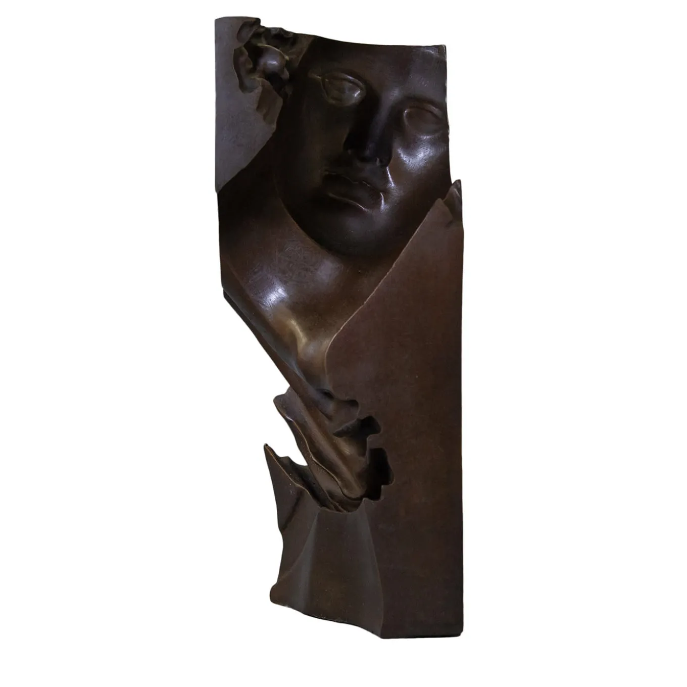 She Dark Brown Patina Sculpture