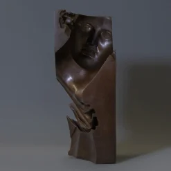 She Dark Brown Patina Sculpture