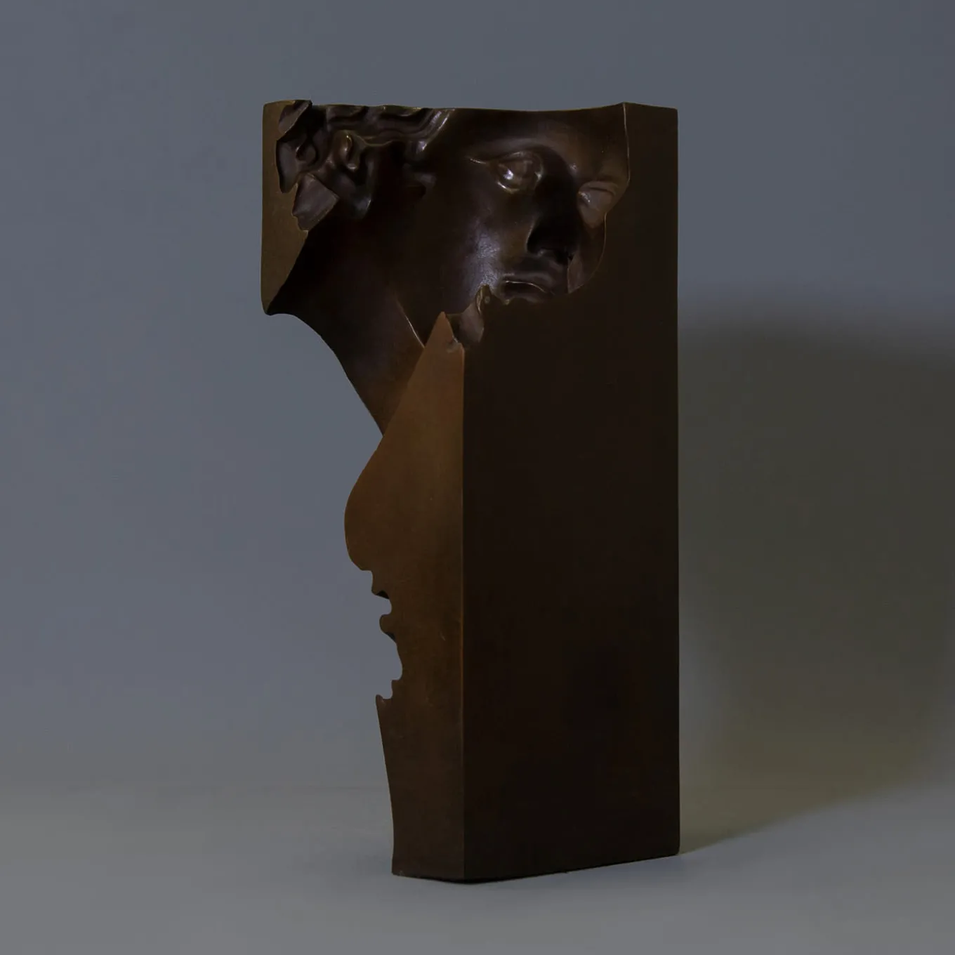 She Dark Brown Patina Sculpture