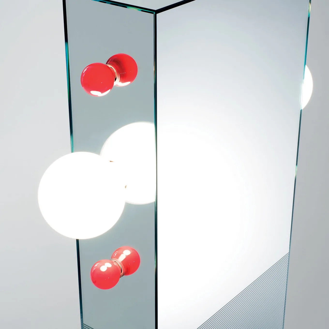 Shibam 2 Totem Mirror by Ettore Sottsass