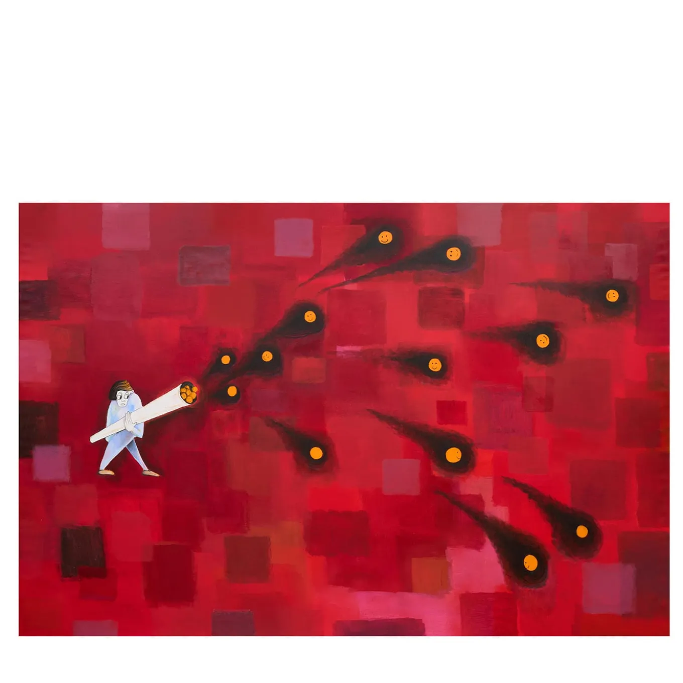 Shooting Happiness Oil on Canvas