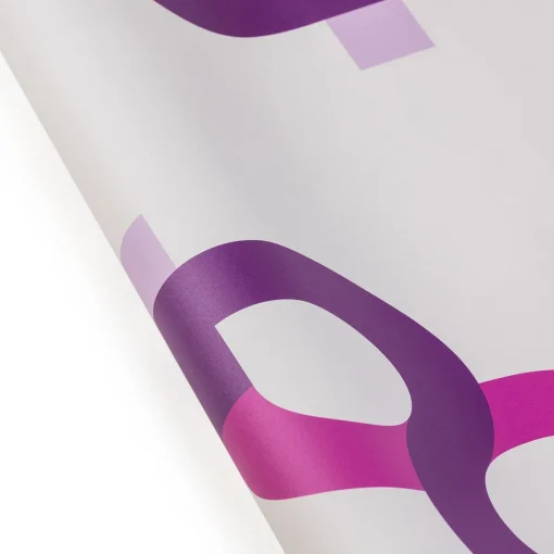 Signature Wallpaper in Plum