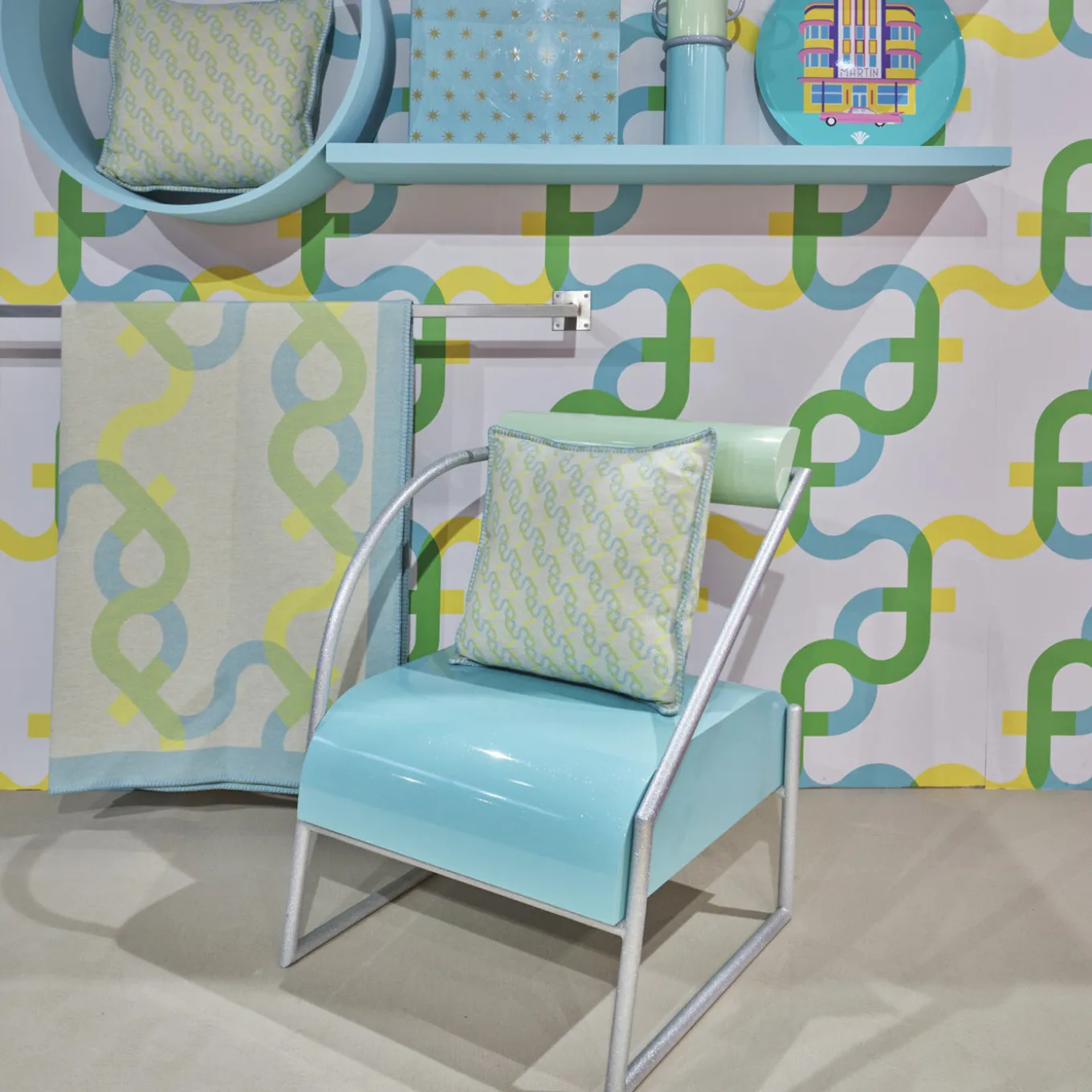 Signature Wool and Cashmere Pillow in Mint