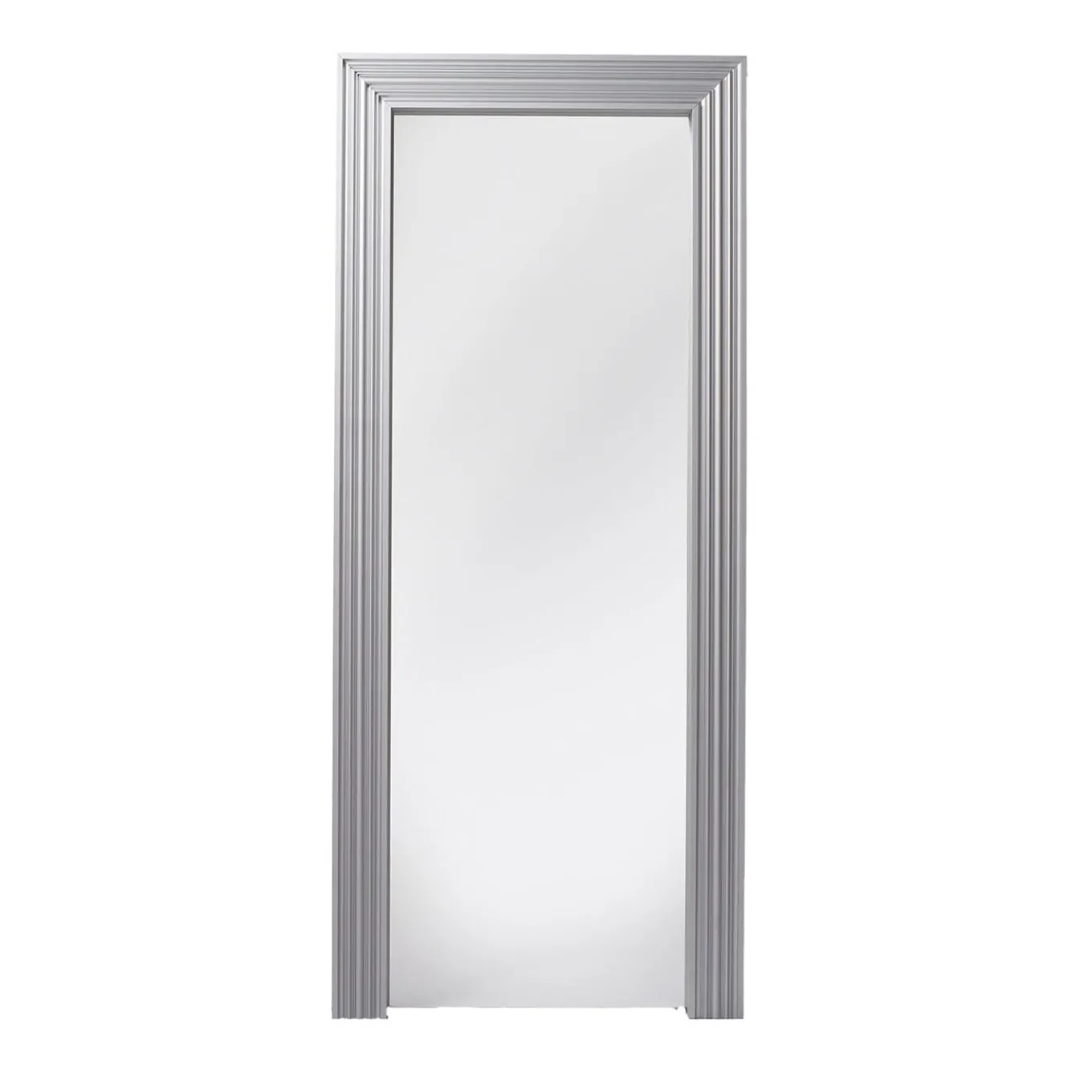 Silver Anodized Aluminum Floor Mirror