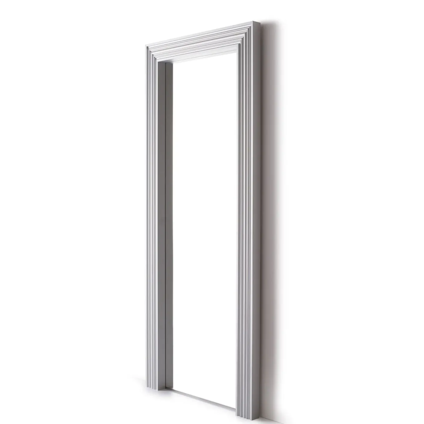 Silver Anodized Aluminum Floor Mirror