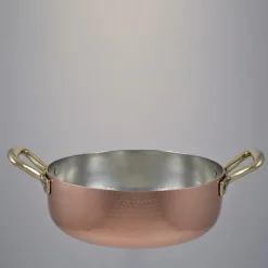 Silver lined 2-Handle Copper Pot with Lid #2