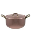 Silver lined 2-Handle Saucepan with Lid