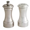 Silver Plated Brass Pepper Mill And Salt Shaker #1