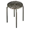 Silver Plated Woven Metal Stool