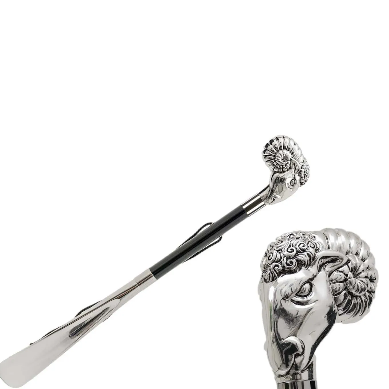 Silver Ram Shoehorn
