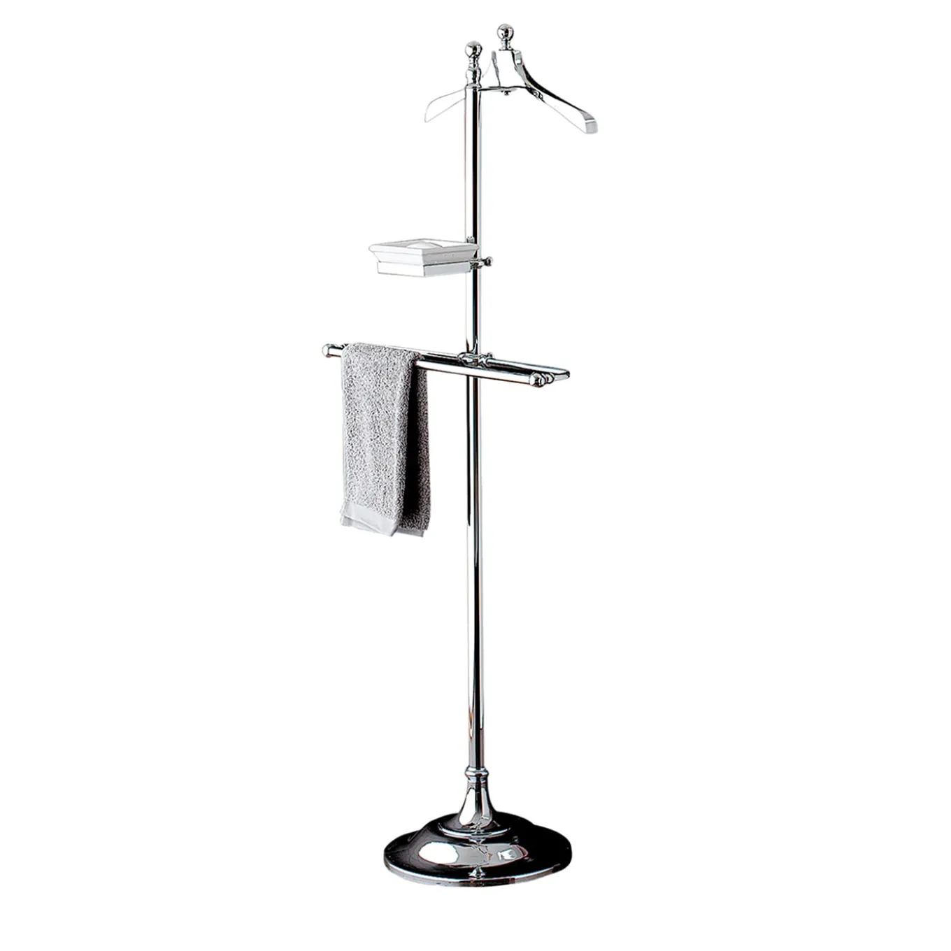 Silver Single towel-rail