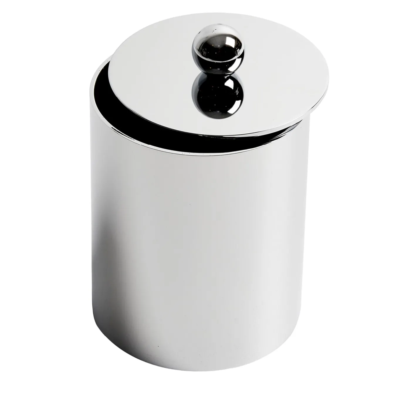 Silver Waltz Cylindrical Box with Lid