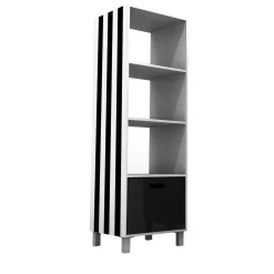Simbolo White Tall Bookcase by Garilab by Piter Perbellini