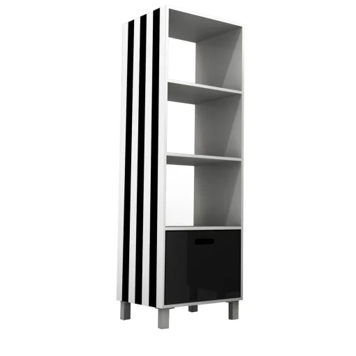 Simbolo White Tall Bookcase by Garilab by Piter Perbellini