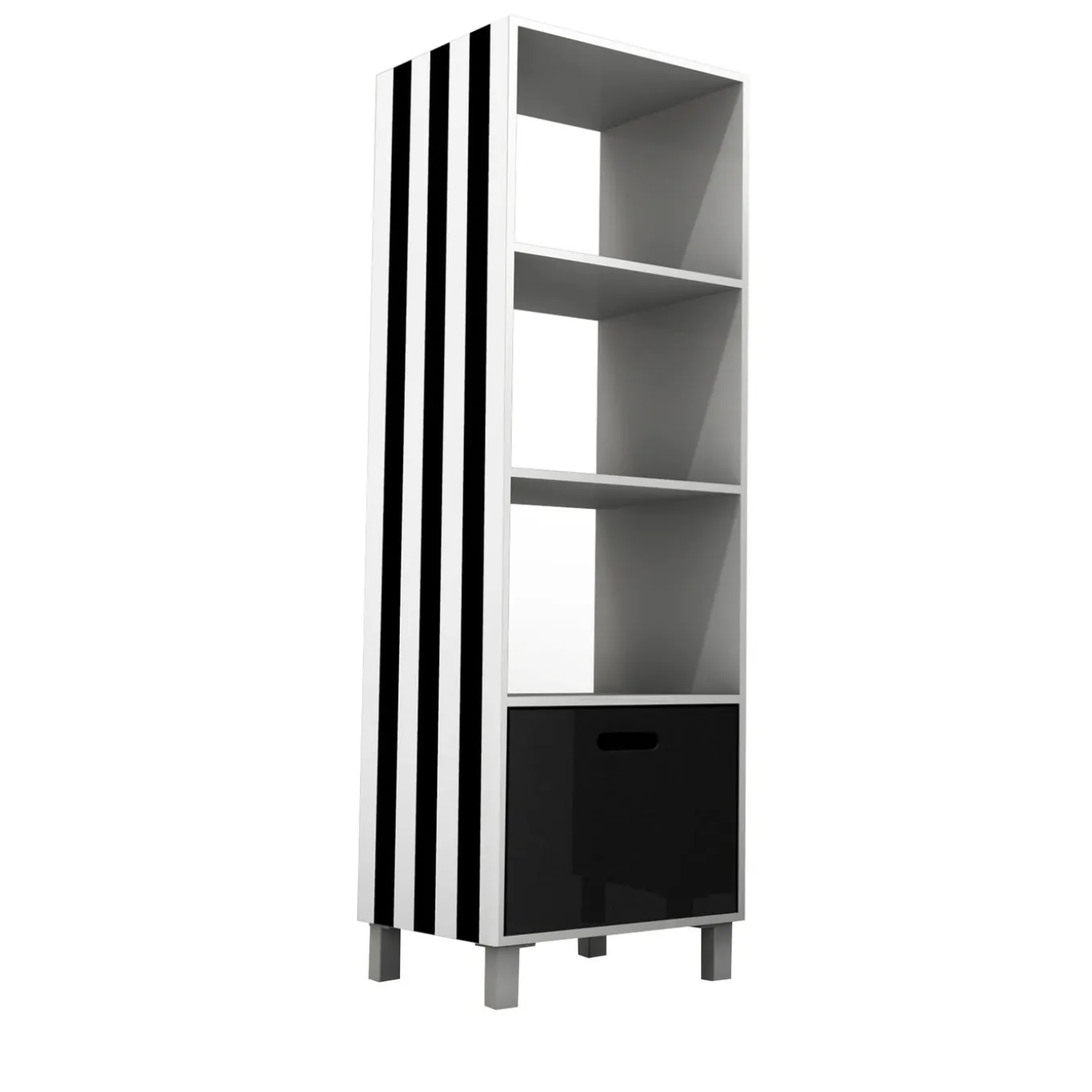 Simbolo White Tall Bookcase by Garilab by Piter Perbellini
