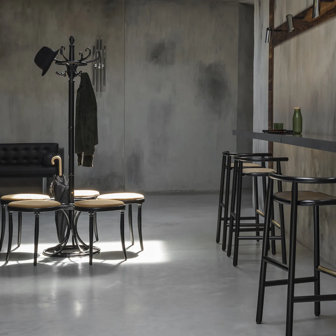 Single Curve Counter Stool by Nendo #2