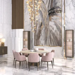 Single Door Glass Cabinet with LED Lighting