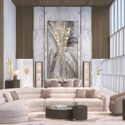 Single Door Glass Cabinet with LED Lighting