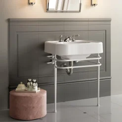 Single Memphis White Console