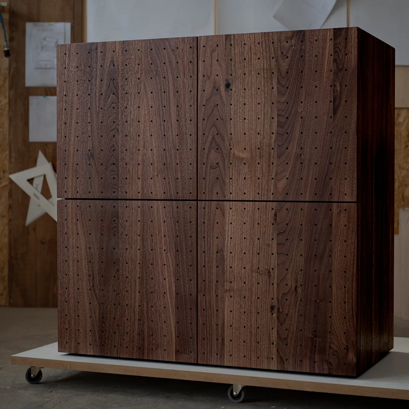 Sinolo Canaletto Walnut Wood Cabinet