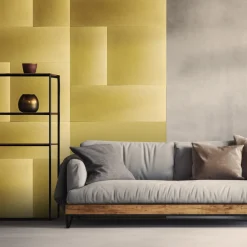 Sintesi Orbitale Set of 4 Light Natural Brass Tiles