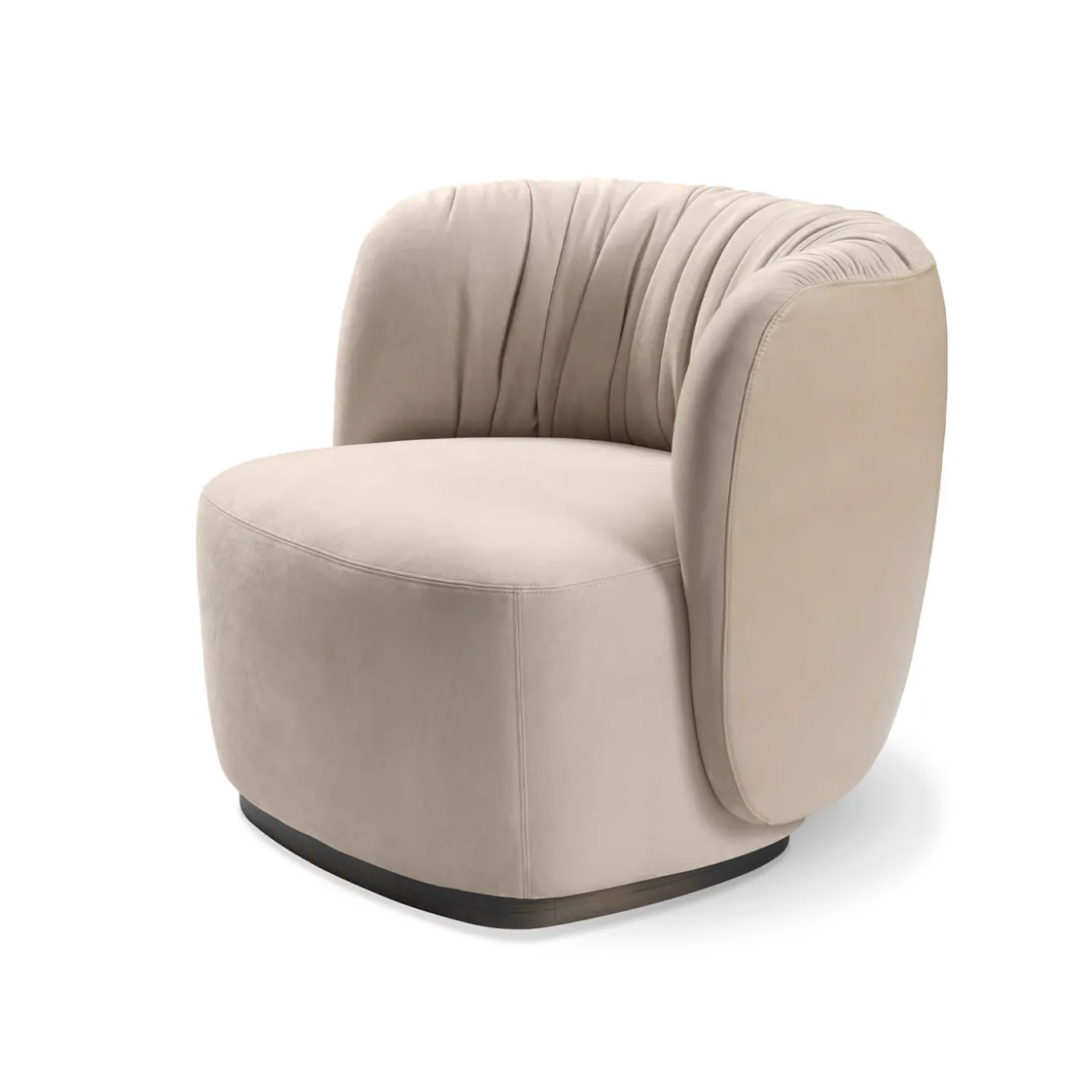 Sipario Beige Armchair by Lorenza Bozzoli