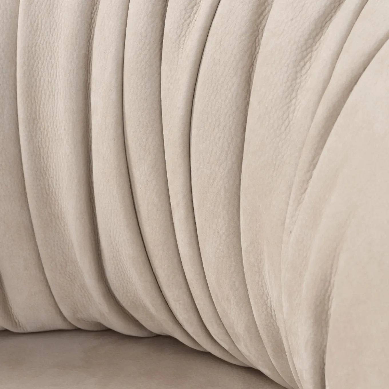 Sipario Beige Armchair by Lorenza Bozzoli