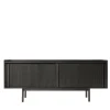 Sipario 2-Doors Low Black Ash Sideboard