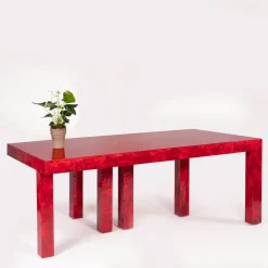 Six-Legged Touch Table Red by Fabrizio Contaldo