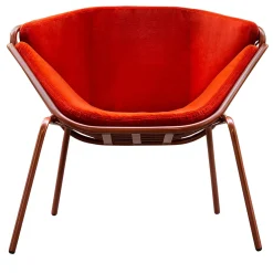 Skin Lounge Red Outdoor Chair By Giacomo Cattani