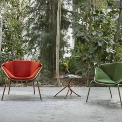 Skin Lounge Red Outdoor Chair By Giacomo Cattani
