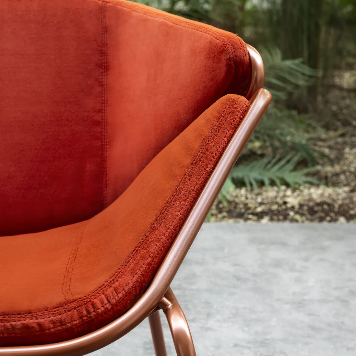 Skin Lounge Red Outdoor Chair By Giacomo Cattani