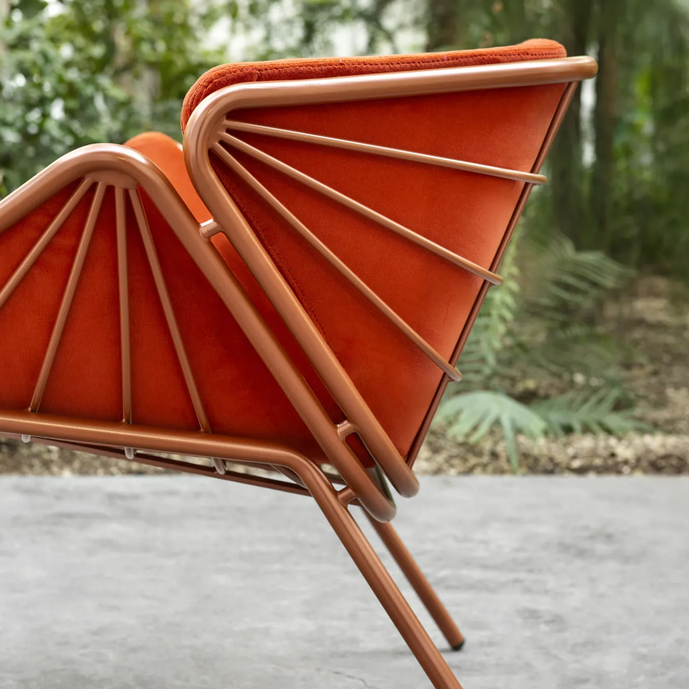 Skin Lounge Red Outdoor Chair By Giacomo Cattani