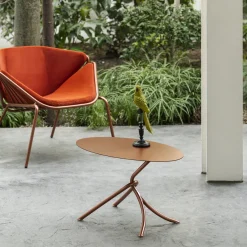 Skin Lounge Red Outdoor Chair By Giacomo Cattani