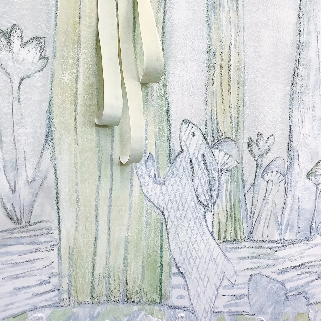 Skov Hand Painted Wallpaper by Maria Nielsen