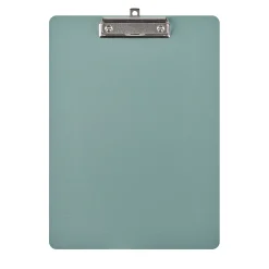 Sky blue leather clipboard