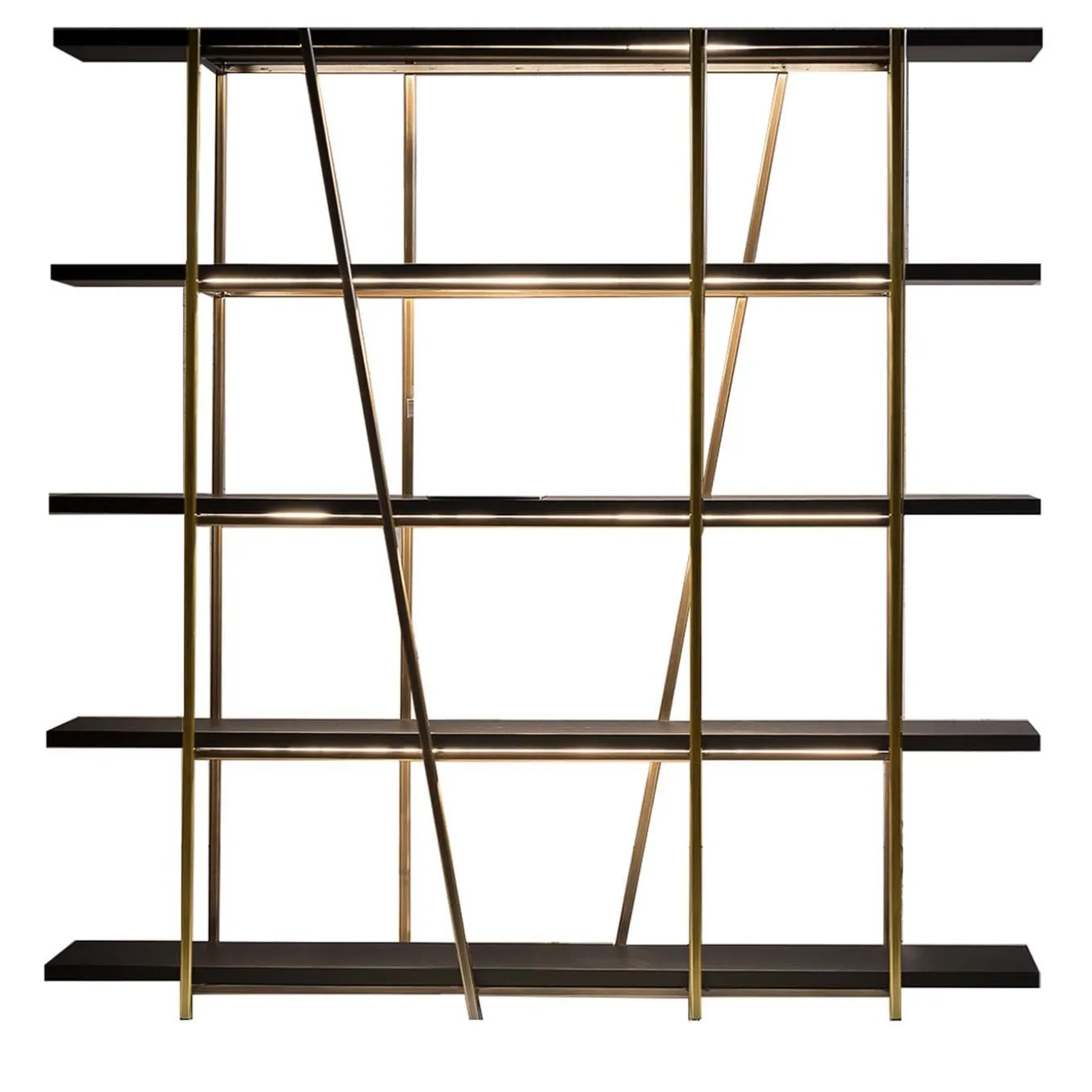 Slash Black Bookcase