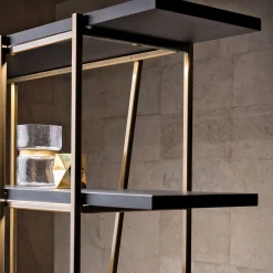 Slash Black Bookcase