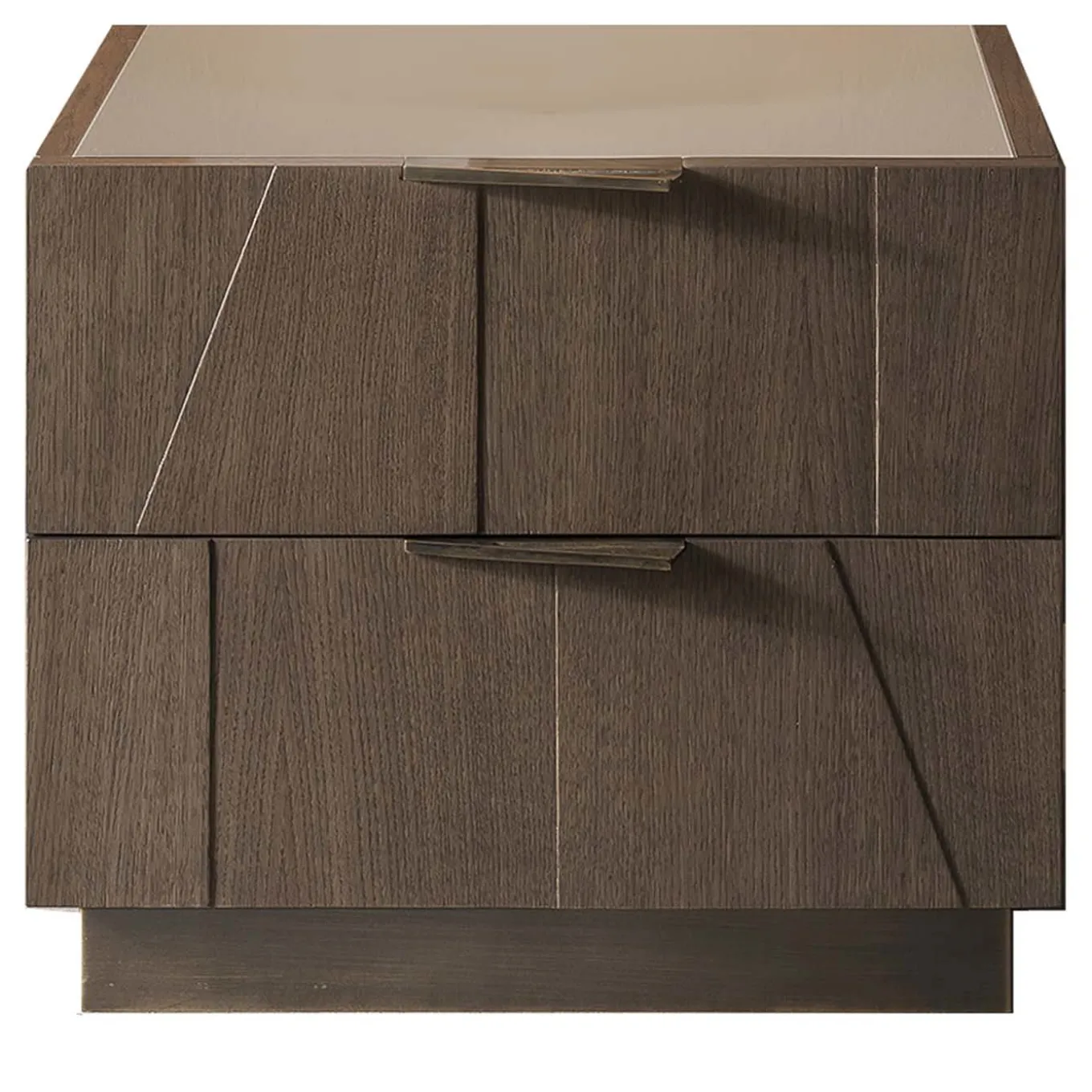 Slash Nightstand with Glass Top