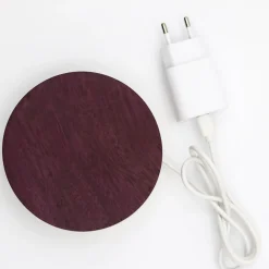 Small Amaranth Wood Base Wireless Charger