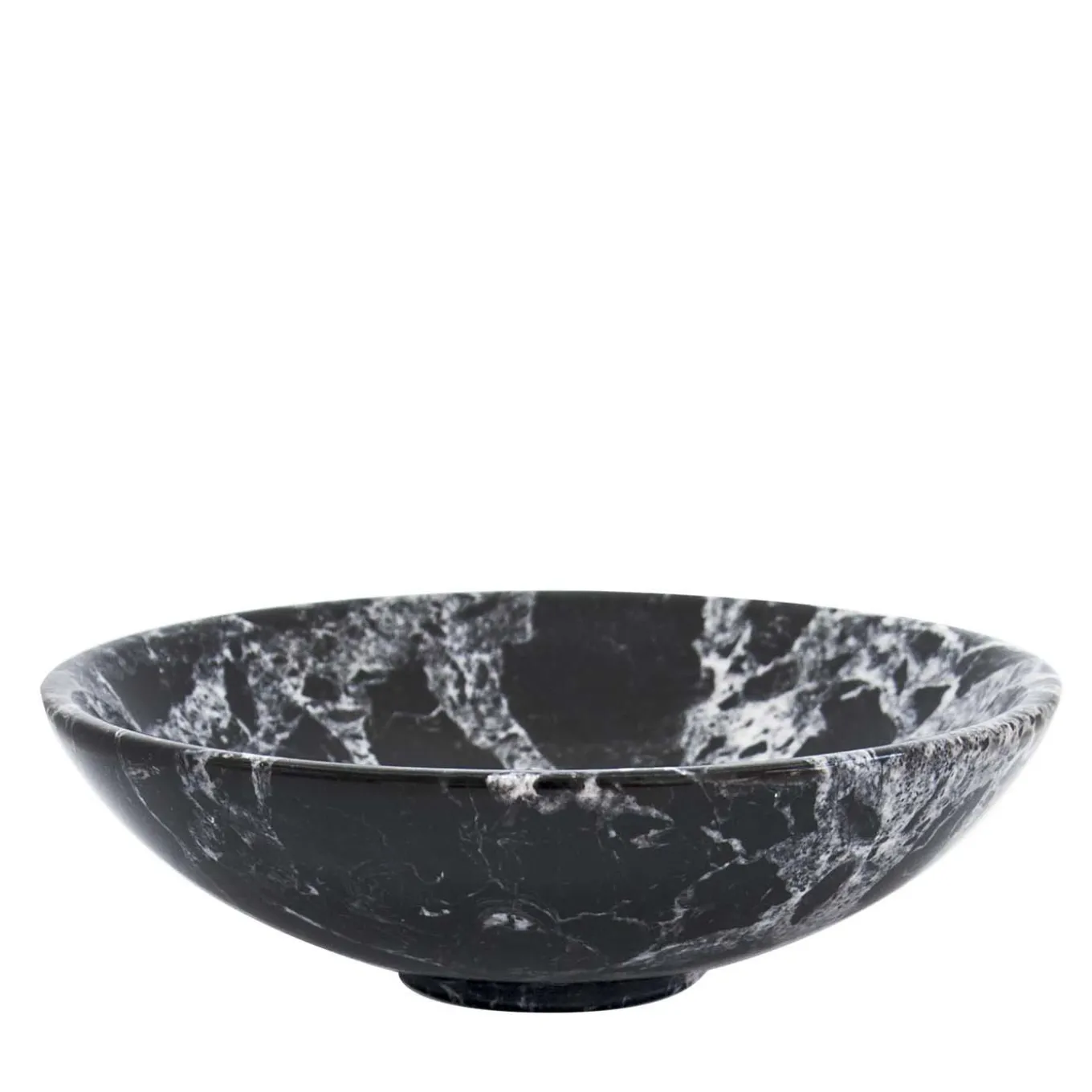 Small Black Marble Fruit Bowl