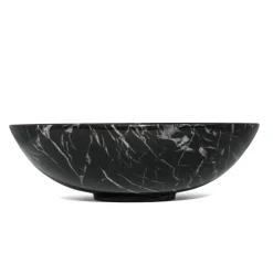Small Black Marble Fruit Bowl