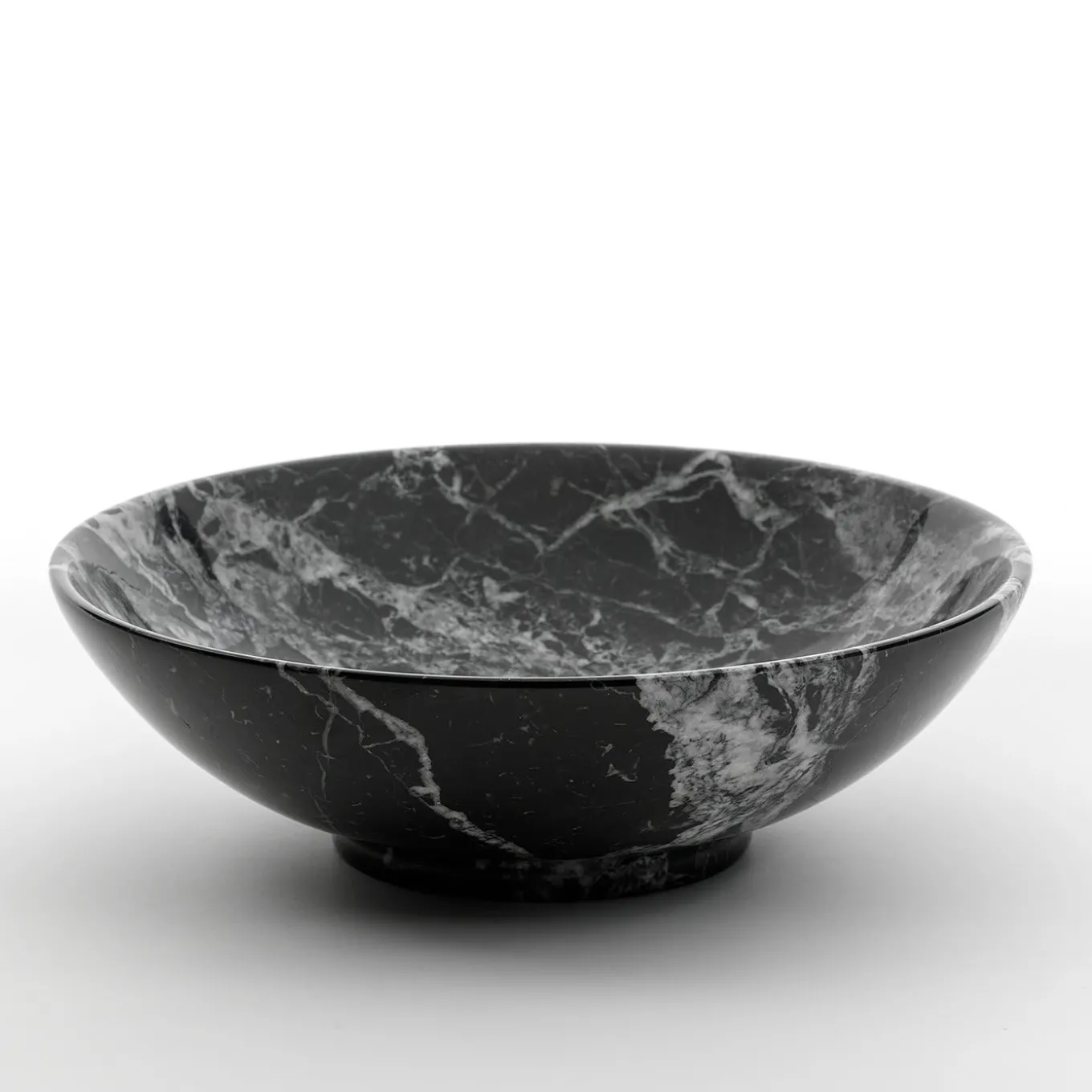 Small Black Marble Fruit Bowl